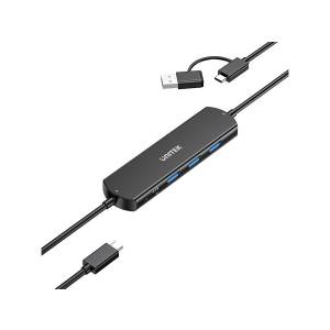 Przełącznik KVM USB-C 10Gbps z transferem plików między systemami Unitek U1344ABK01